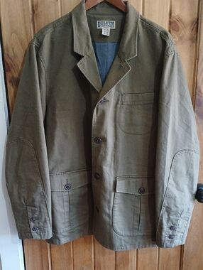 Duluth Trading Co Men's Olive Workwear Chore Field Jacket - XL